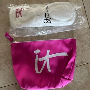 Makeup pouch & headband